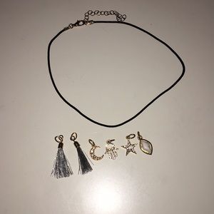 Black Choker | 6 Charms